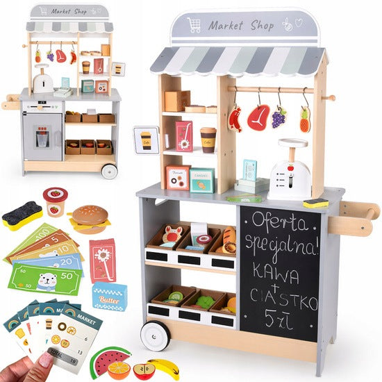 Shop Wooden Kids Stall Cash Register Ice Maker (50 characters)