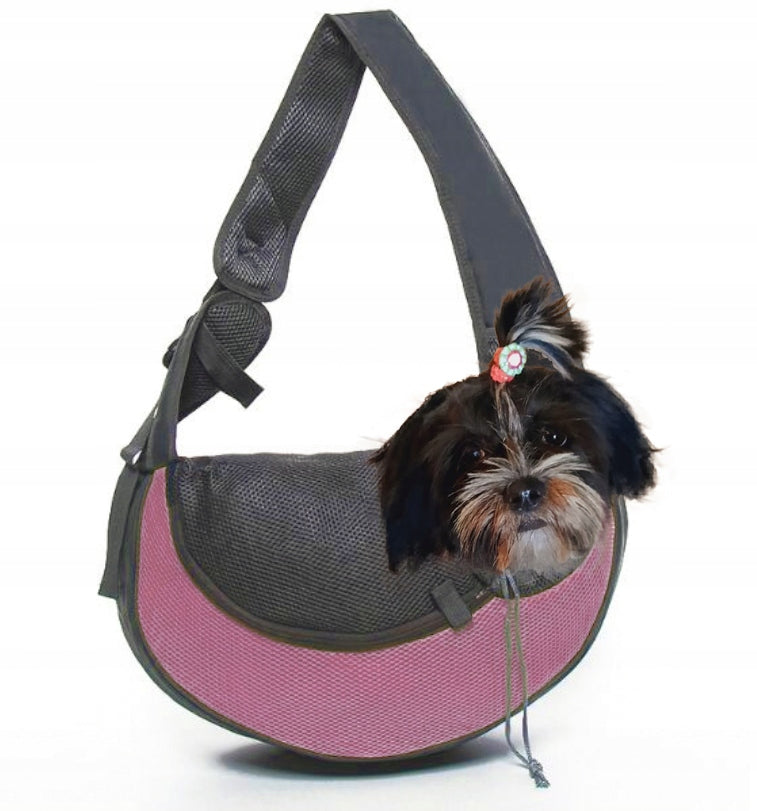Shoulder Bag Comfortable Carrier Transporter for Dog Pupil up to 3 kg Pink