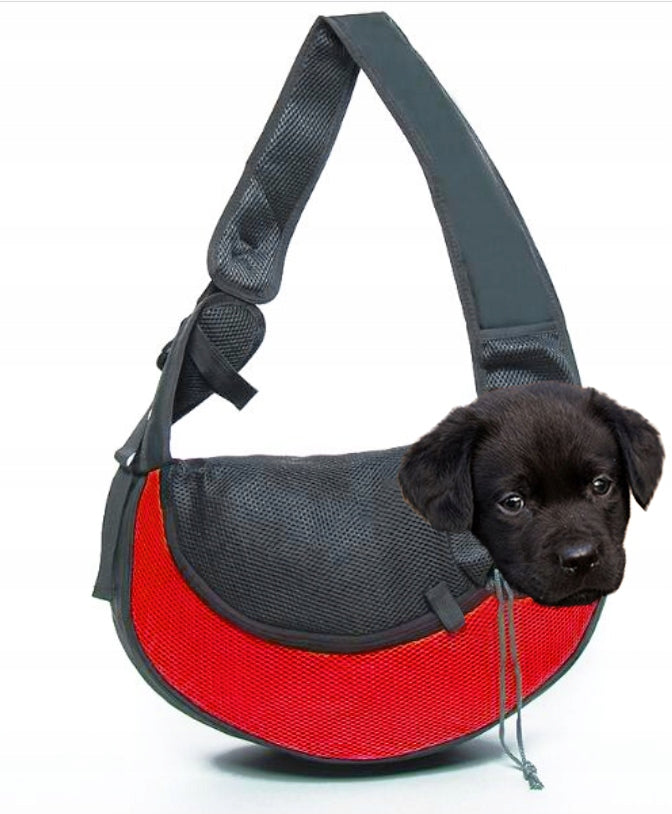 Shoulder Bag Comfortable Carrier Transporter for Dog Pupil up to 5 kg Red