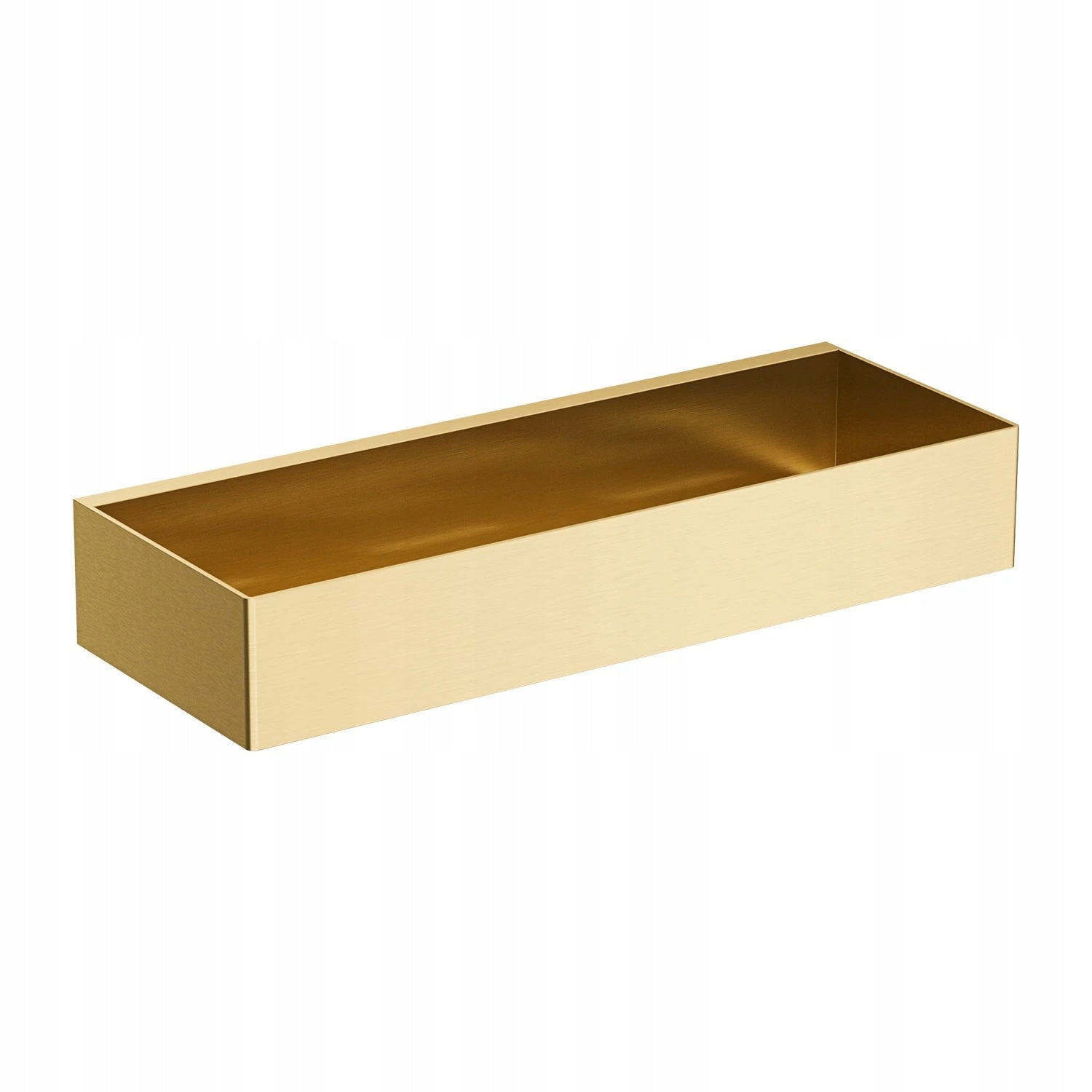 Shower basket, shelf gold brush. 30 x 11 cm Omnires Uni UN10335GLB
