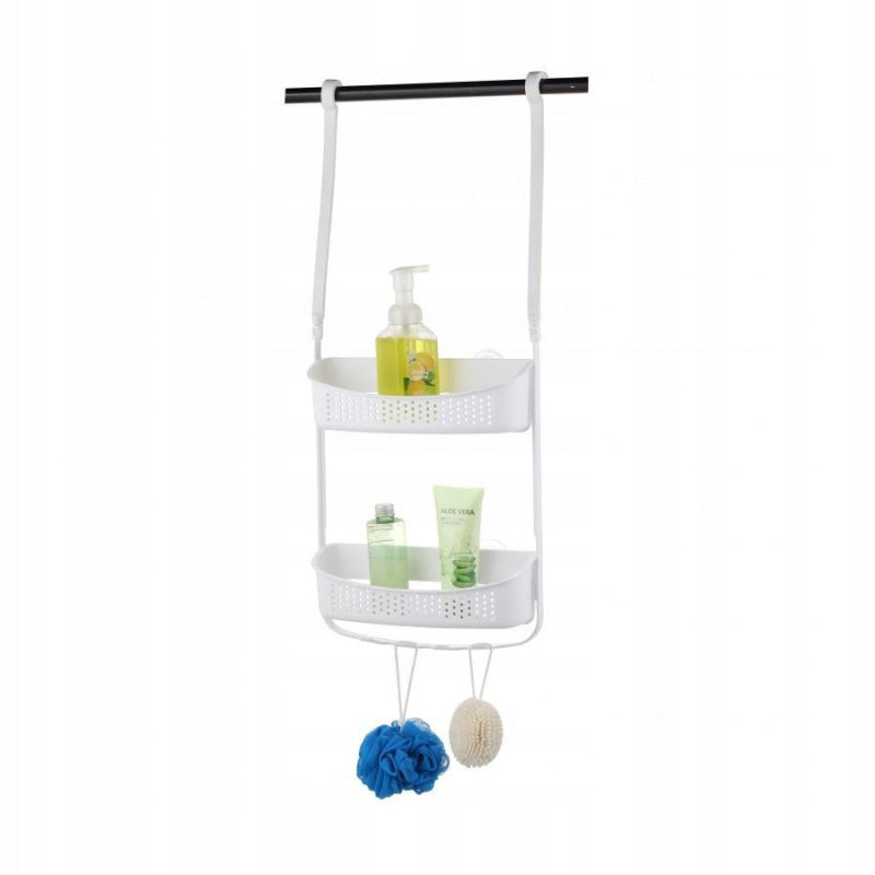 Shower shelf basket hanging organizer white - Yoka