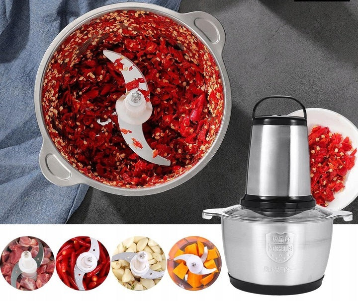 Shredder Meat Grinder Electric 2L 850W Stainless Steel Packaging status original