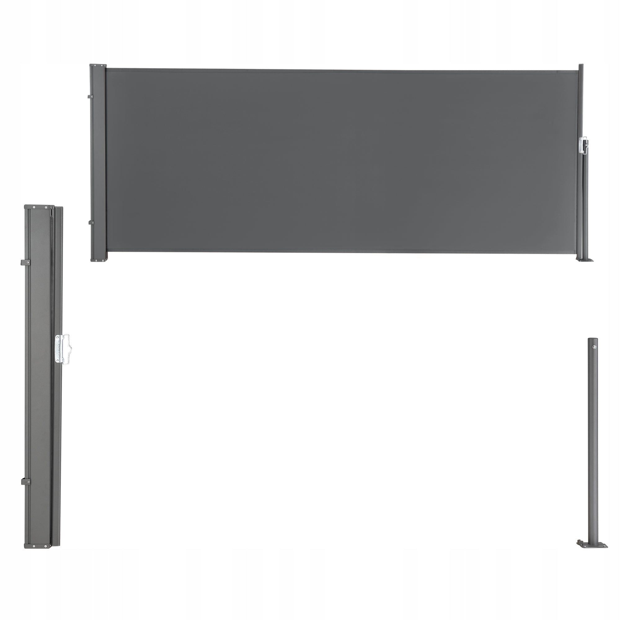 Side Awning Mulhacen 100 x 300 cm Gray Brand no brand