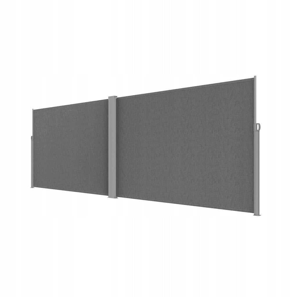 Side corner awning terrace LUARO roll-up screen 180 x 620 cm grey Manufacturer code 5903039770225