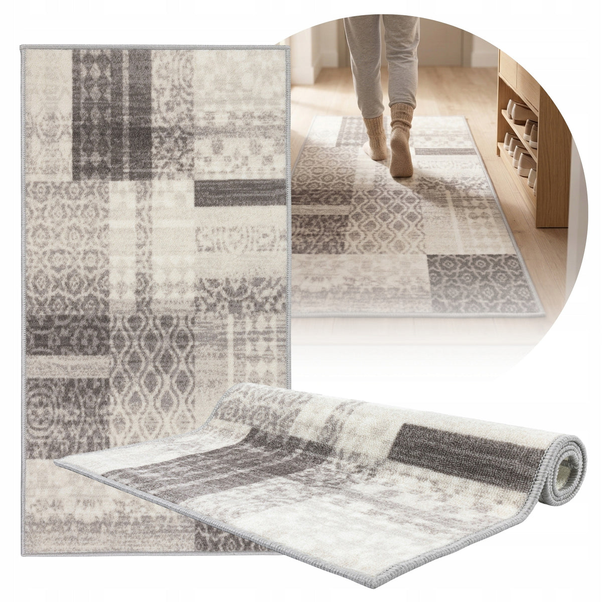 Sidewalk Beige Anti-slip 80x150cm For Hallway Kitchen Hallway For Hallway