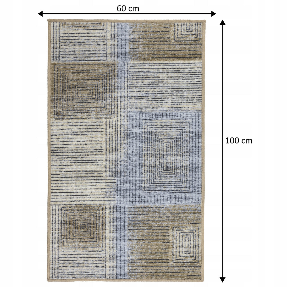 Sidewalk for kitchen Anti-slip Rug 60x100cm For Hallway beige Manufacturer code EF0446