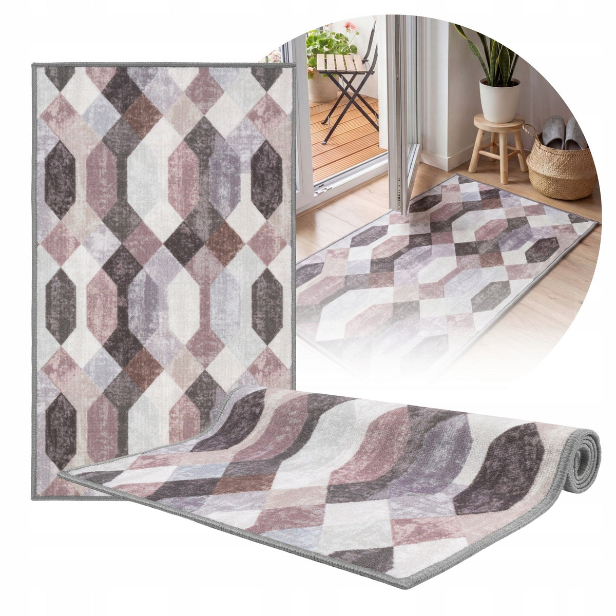 Sidewalk for kitchen Anti-slip Rug 60x100cm Solid For Hallway