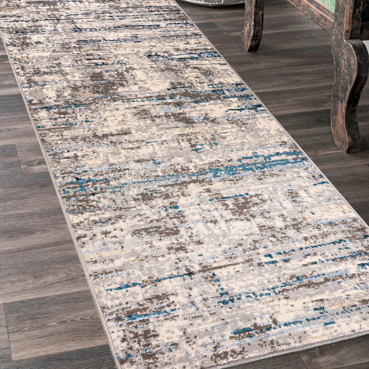Sidewalk grey 80x300cm abstract modern soft underfloor heating Packaging status original