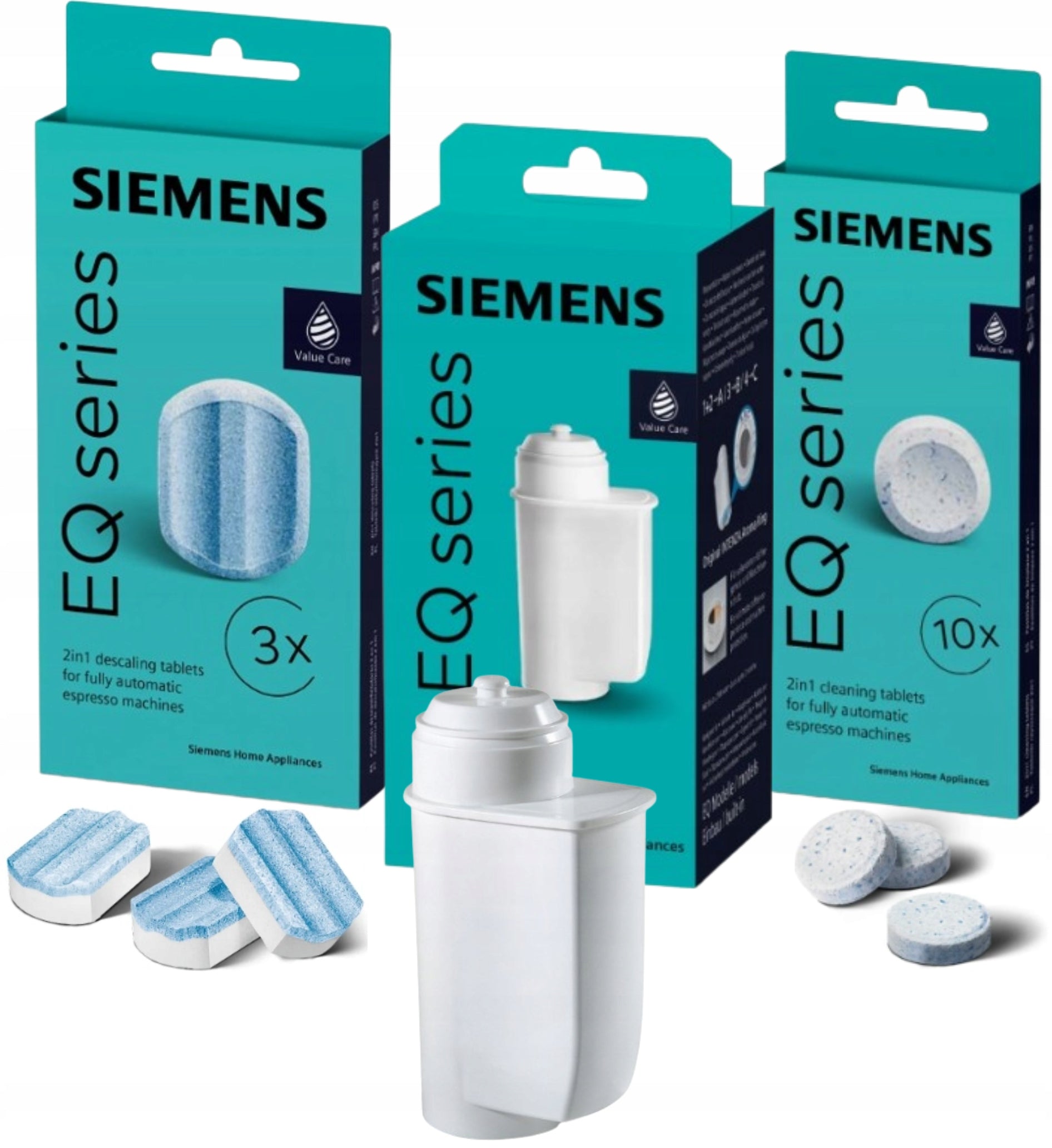 Siemens TZ80002 + TZ80001B + TZ70003 espresso machine maintenance kit