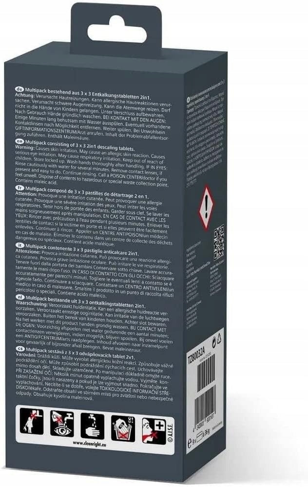 Siemens TZ80032A descaling tablets for Siemens EQ coffee machines, 9pcs Brand Siemens