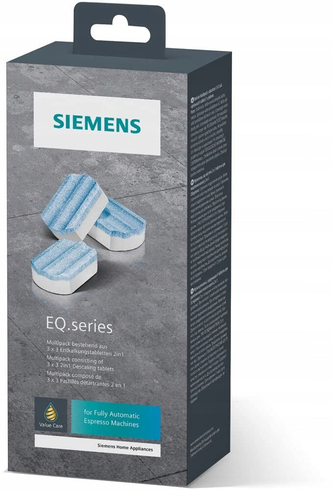 Siemens TZ80032A descaling tablets for Siemens EQ coffee machines, 9pcs Manufacturer code TZ80032A