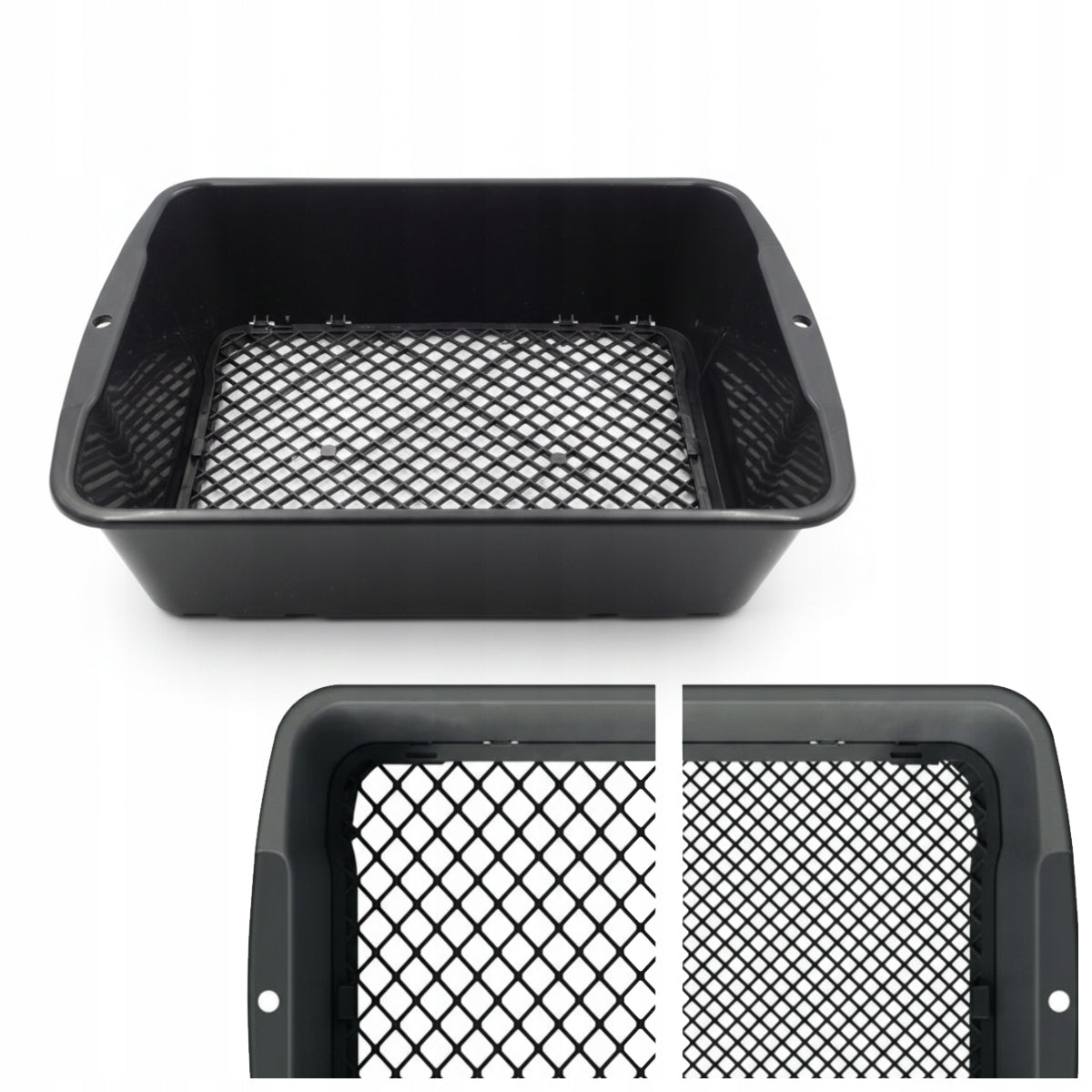 Sieve Garden Strainer For Sifting Compost Debris Stones Bark Black