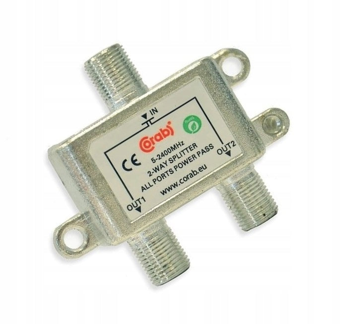 Signal Antenna Splitter with Antenna Splitter for 2 TVs