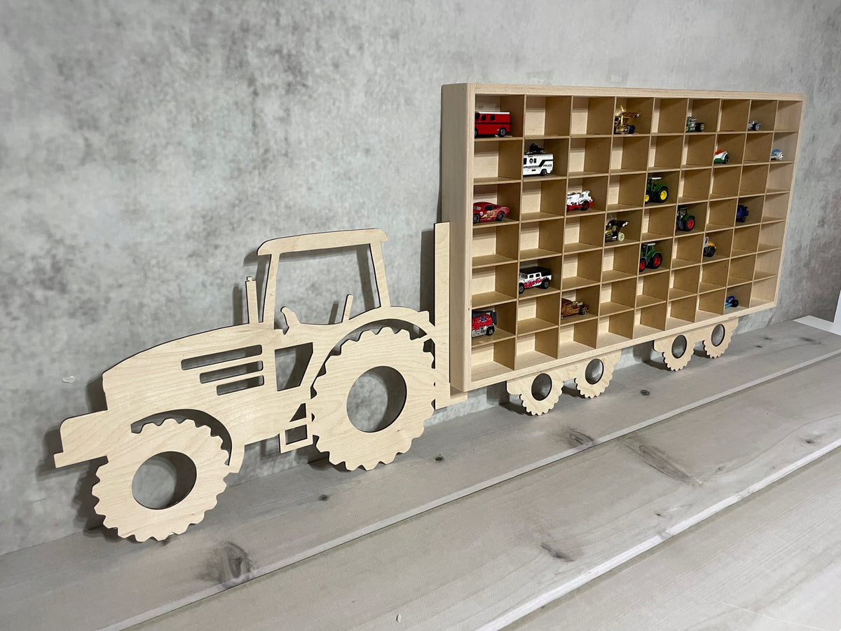 Siku Tractors Shelf + Vehicle Tractor Bookcase Organizer 63 Seats Cars Packaging status original