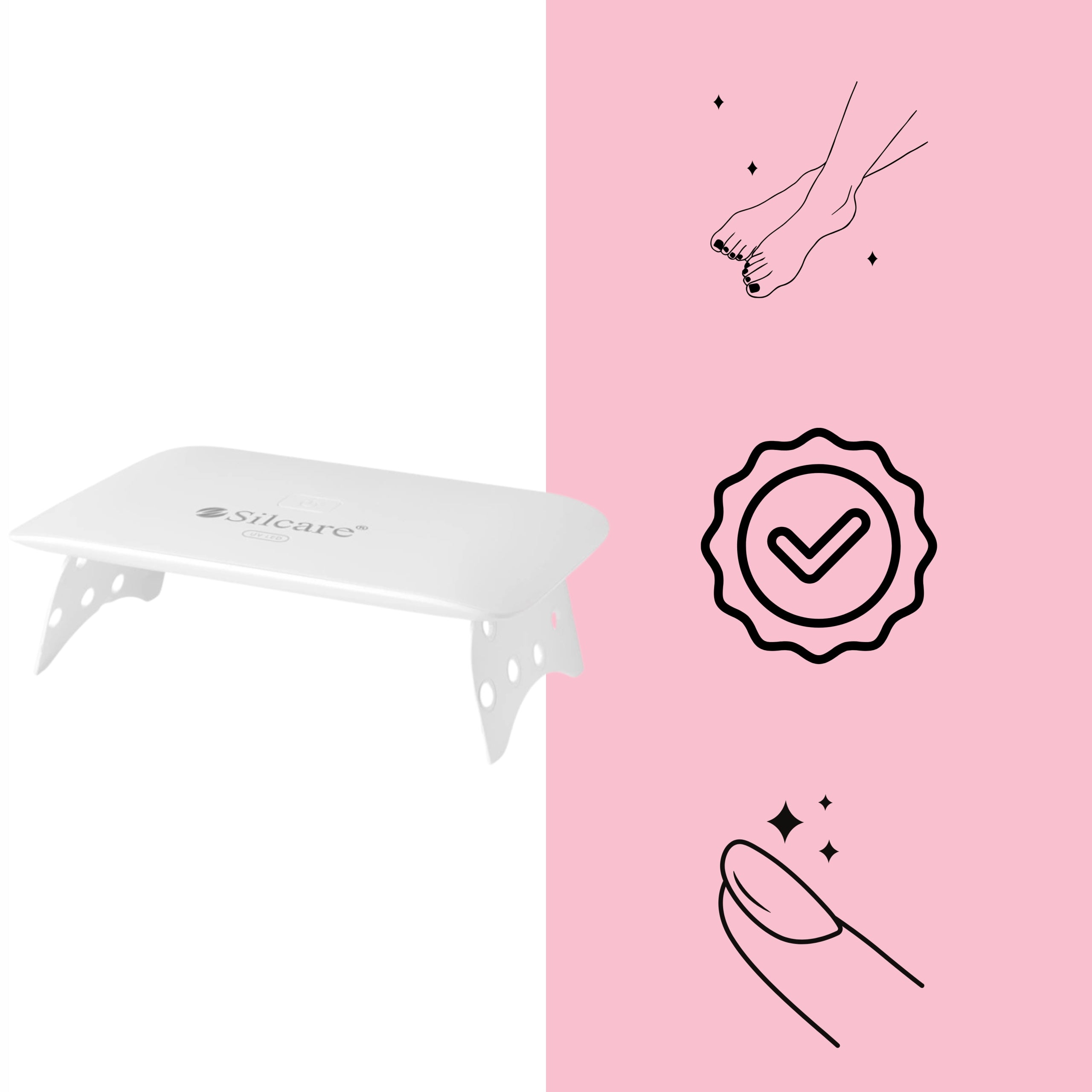 Silcare MINI UV nail lamp hybrid gels UV/LED 24W strong EAN (GTIN) 5709012345684