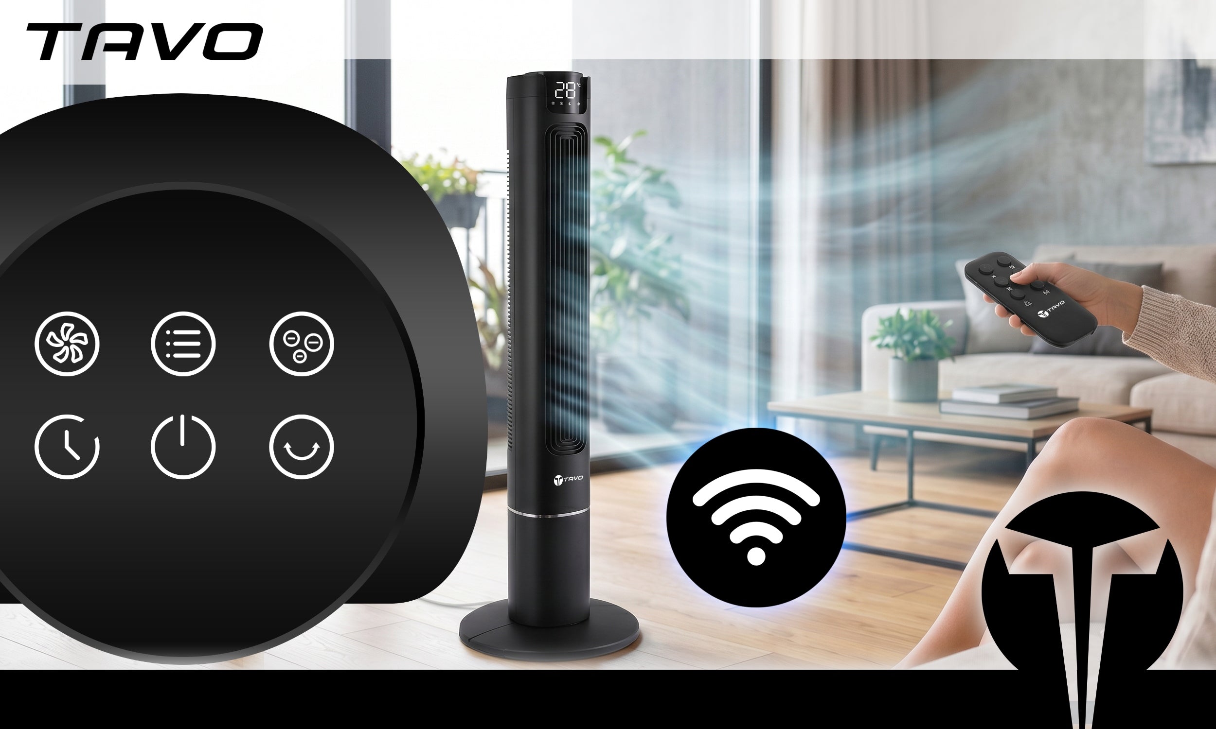 Silent Fan 117cm Column Ionization Remote Control Windmill Standing Aroma Functions ionization air purification oscillation automatic oscillation timer