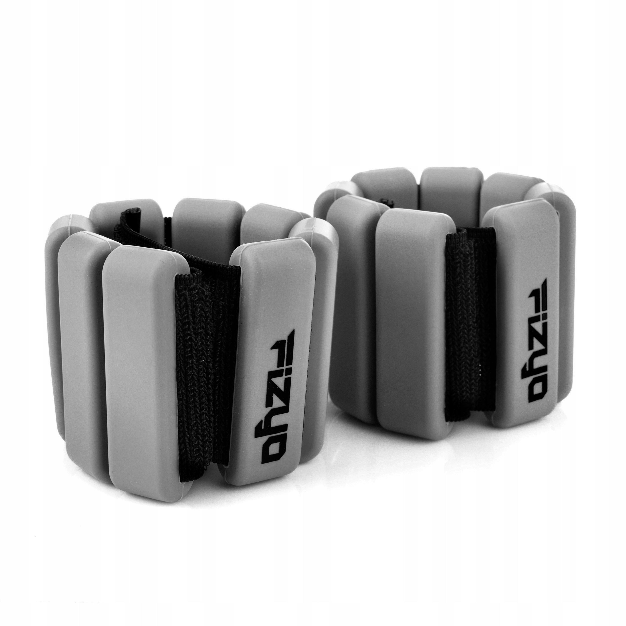Silicone Ankle and Wrist Weights FIZYO 2x225g Adjustable Grey Manufacturer code Obciażniki na kostki i nadgarstki FIZYO