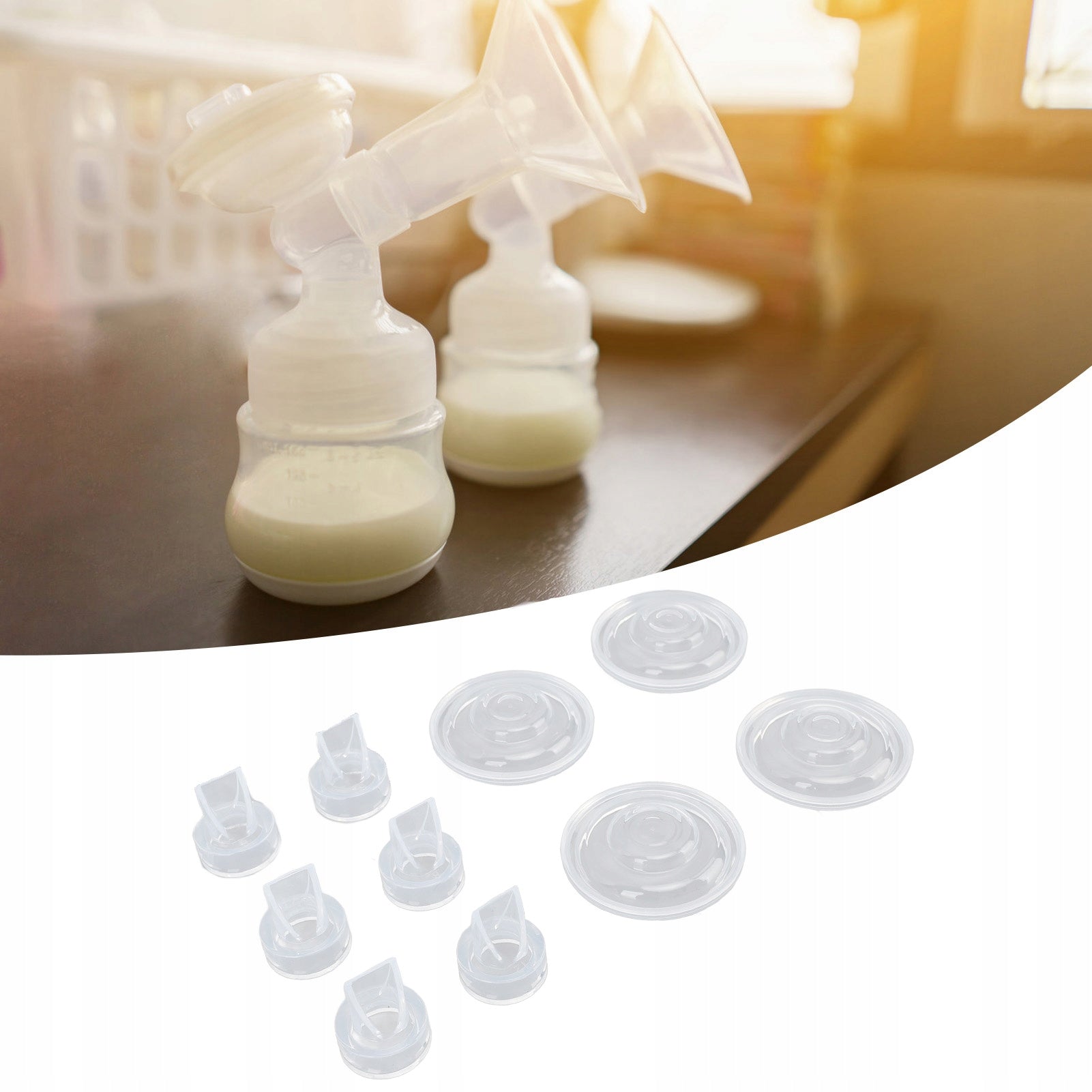 Silicone Breast Pump Membrane Set for S9 S12 S9Pro S12Pro Color white