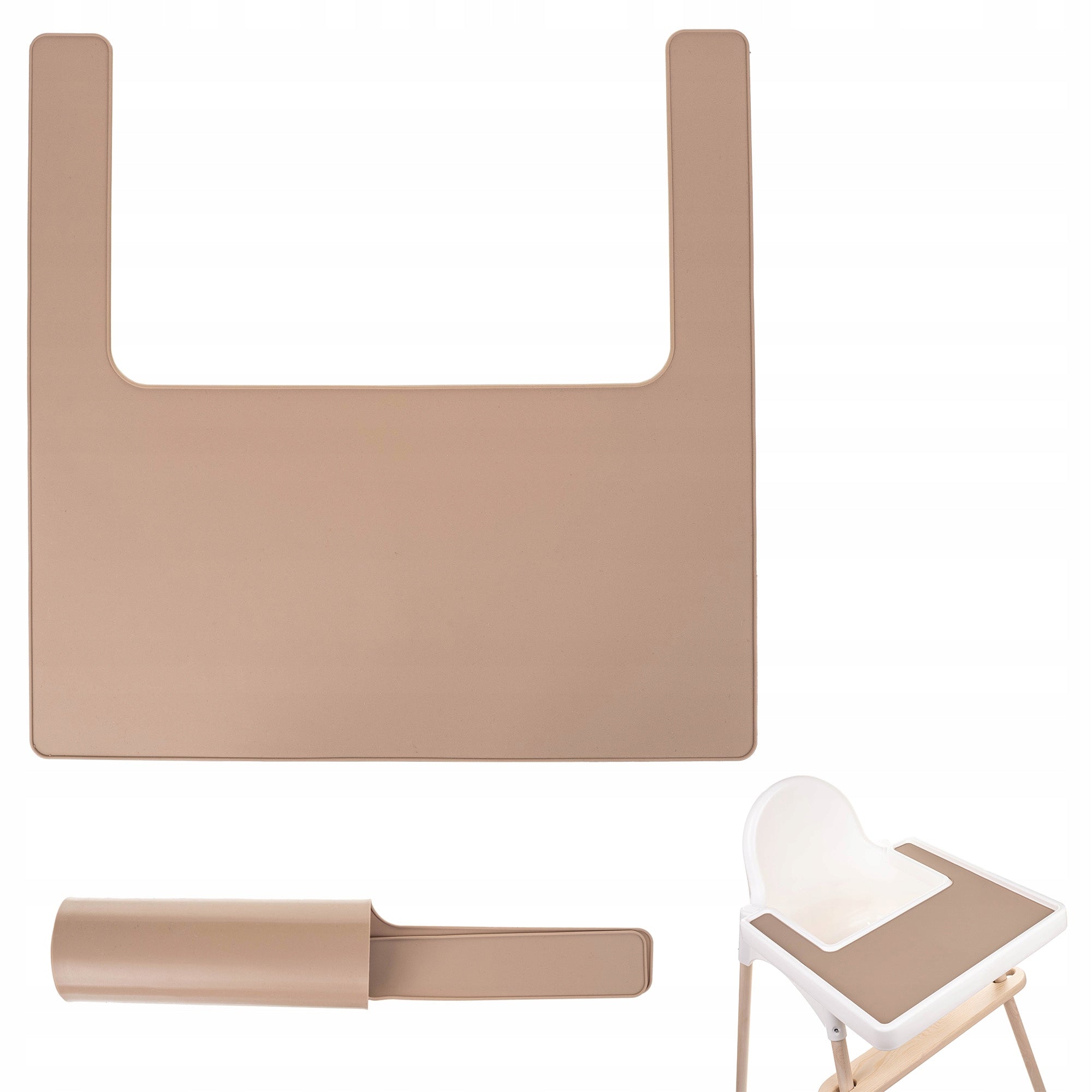 Silicone Chair Mat IKEA Antilop BPA free CAPPUCCINO aMami Manufacturer code Antypoślizgowa Wodoodporna Mata Podkładka