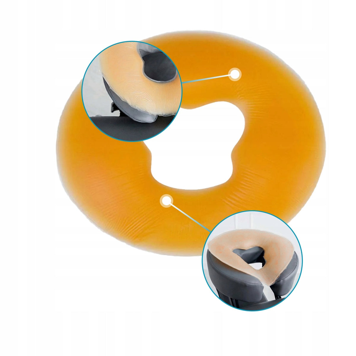 Silicone Face Pillow Soft Pad Acus Med 30x27 cm Brand Acus Med