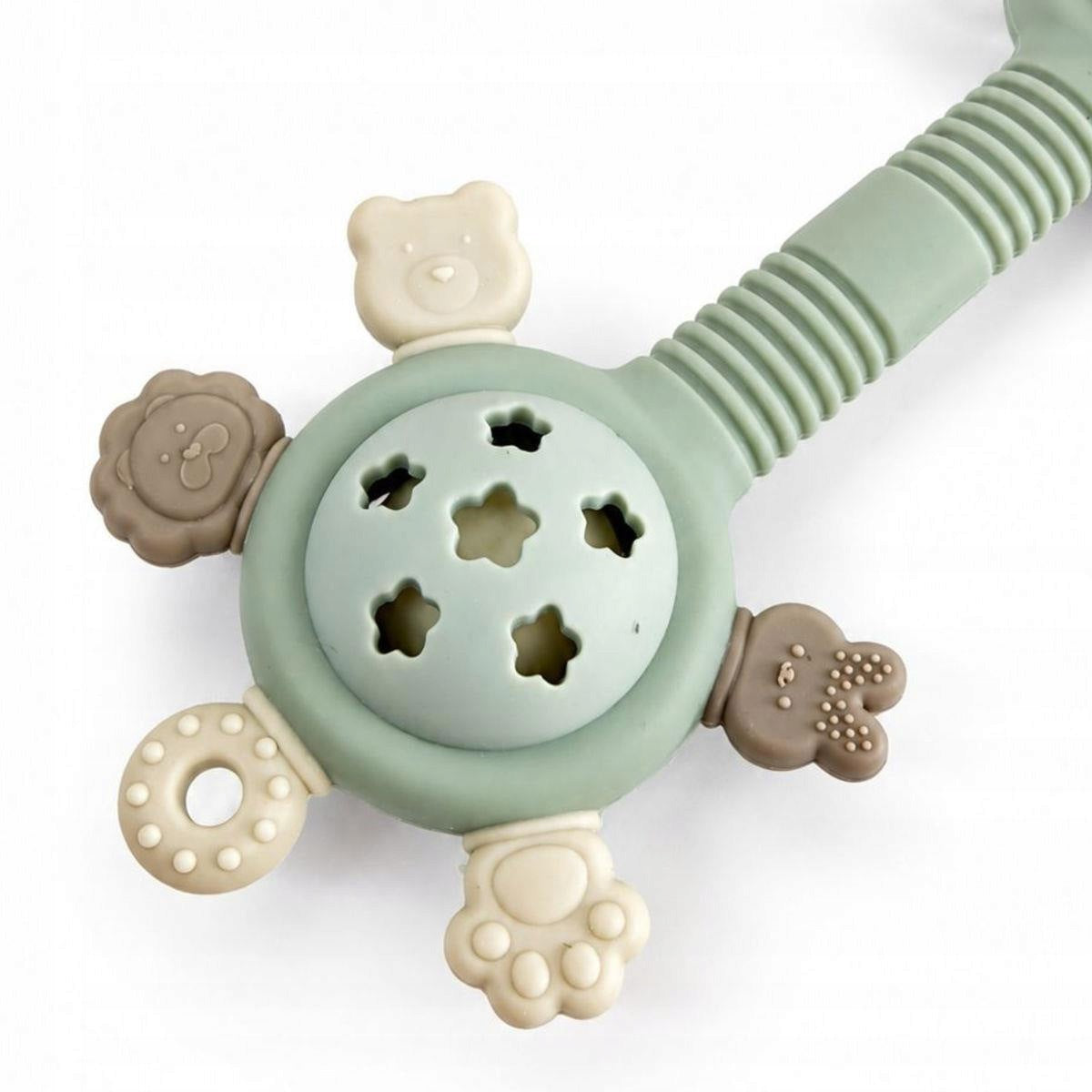Silicone Sensory Rattle Teething Teether Bo Jungle JADE 0m+ Packaging status original