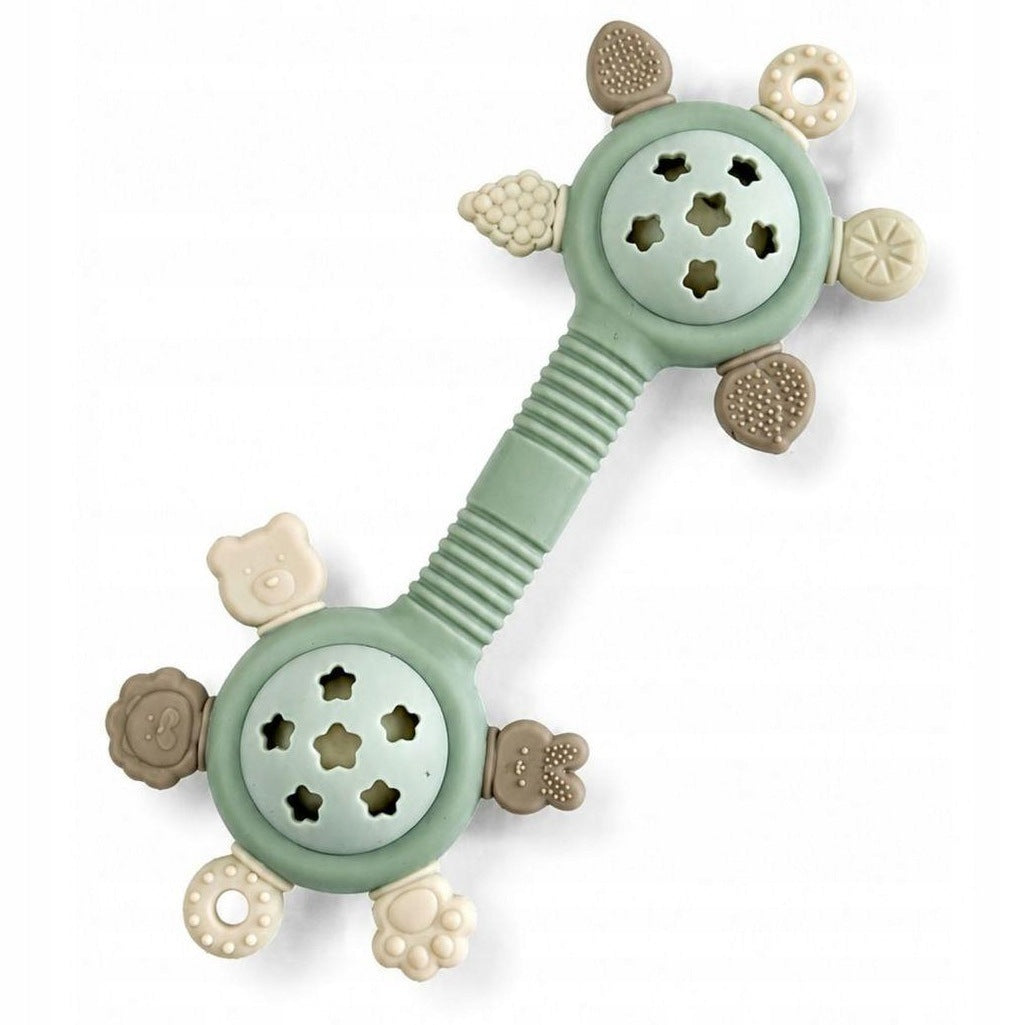Silicone Sensory Rattle Teething Teether Bo Jungle JADE 0m+