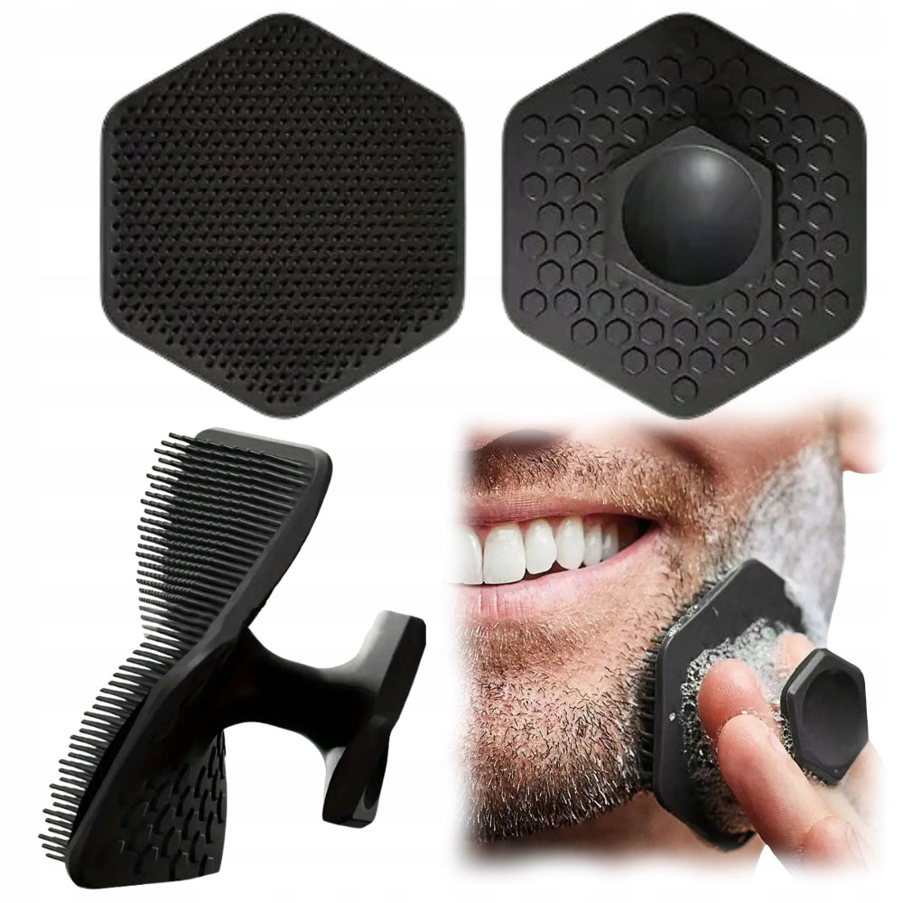 Silicone Washcloth for Face Care Massage Black ANTIBACTERIAL