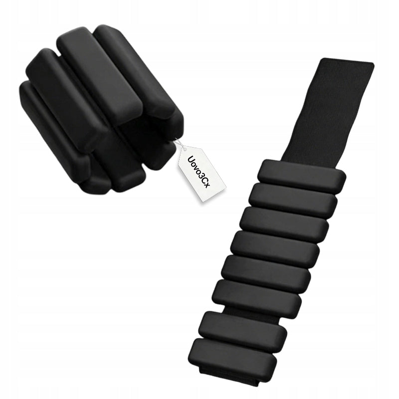 Silicone ankle and wrist weights adjustable