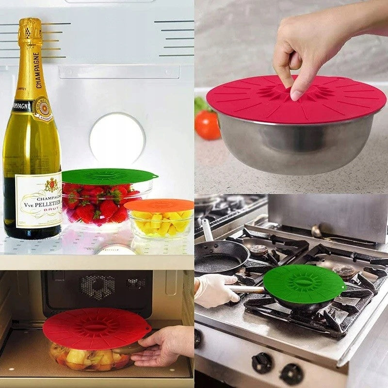 Silicone lid universal different sizes food cover set Manufacturer code Silikonowa pokrywka Silikonowe przykrywki
