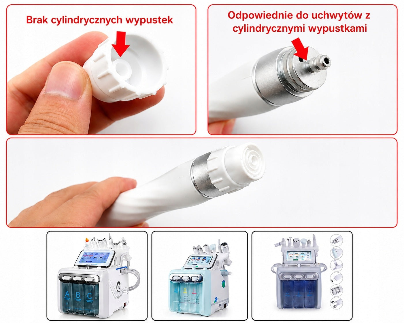 Silikonowe Głowice Oczyszczanie Wodorowe 8 szt. dla Oczyszczania Wodorowego Manufacturer code 0011231120030