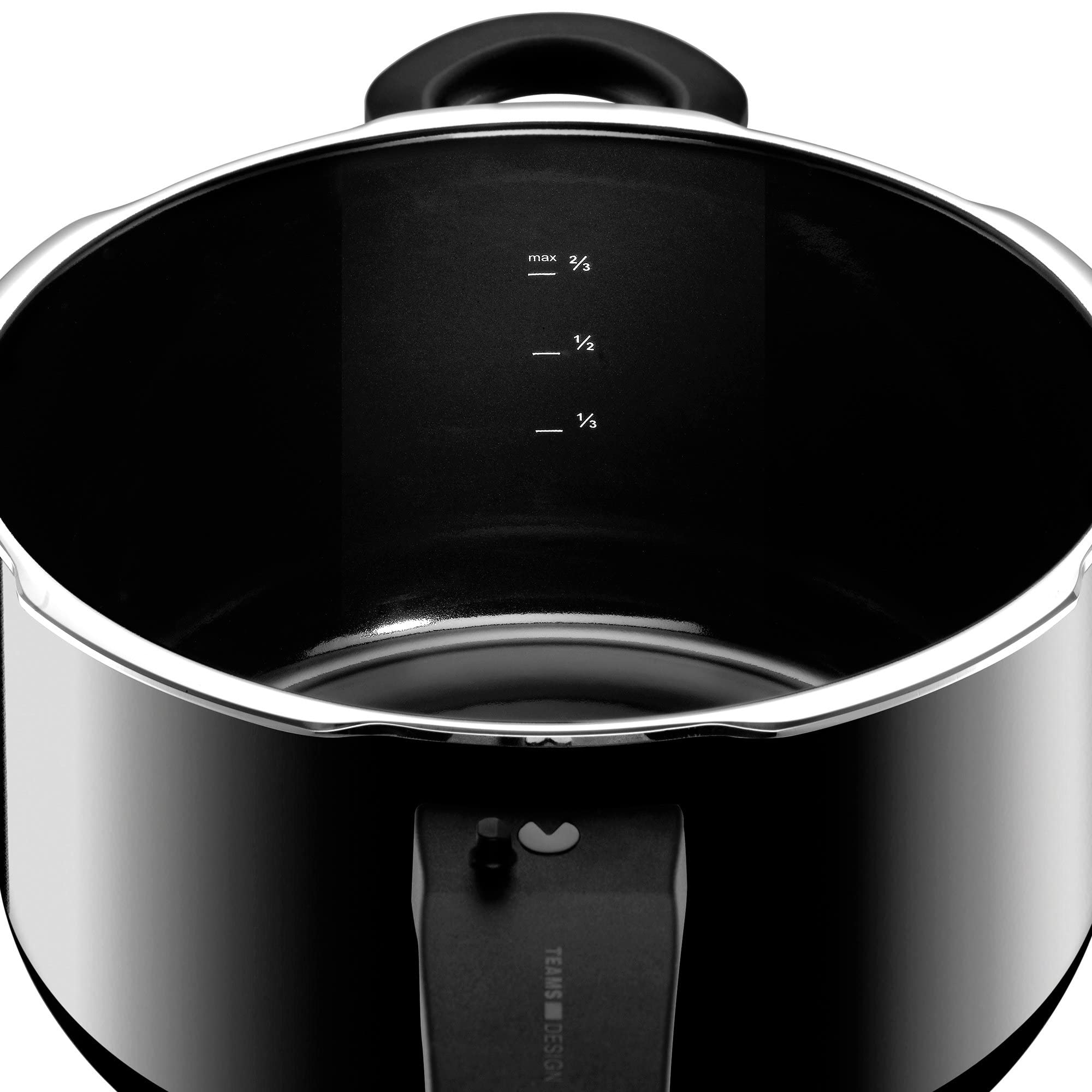Silit Sicomatic t-plus pressure cooker 6,5 l, 22 cm, Silargan, black Capacity 6.5 l