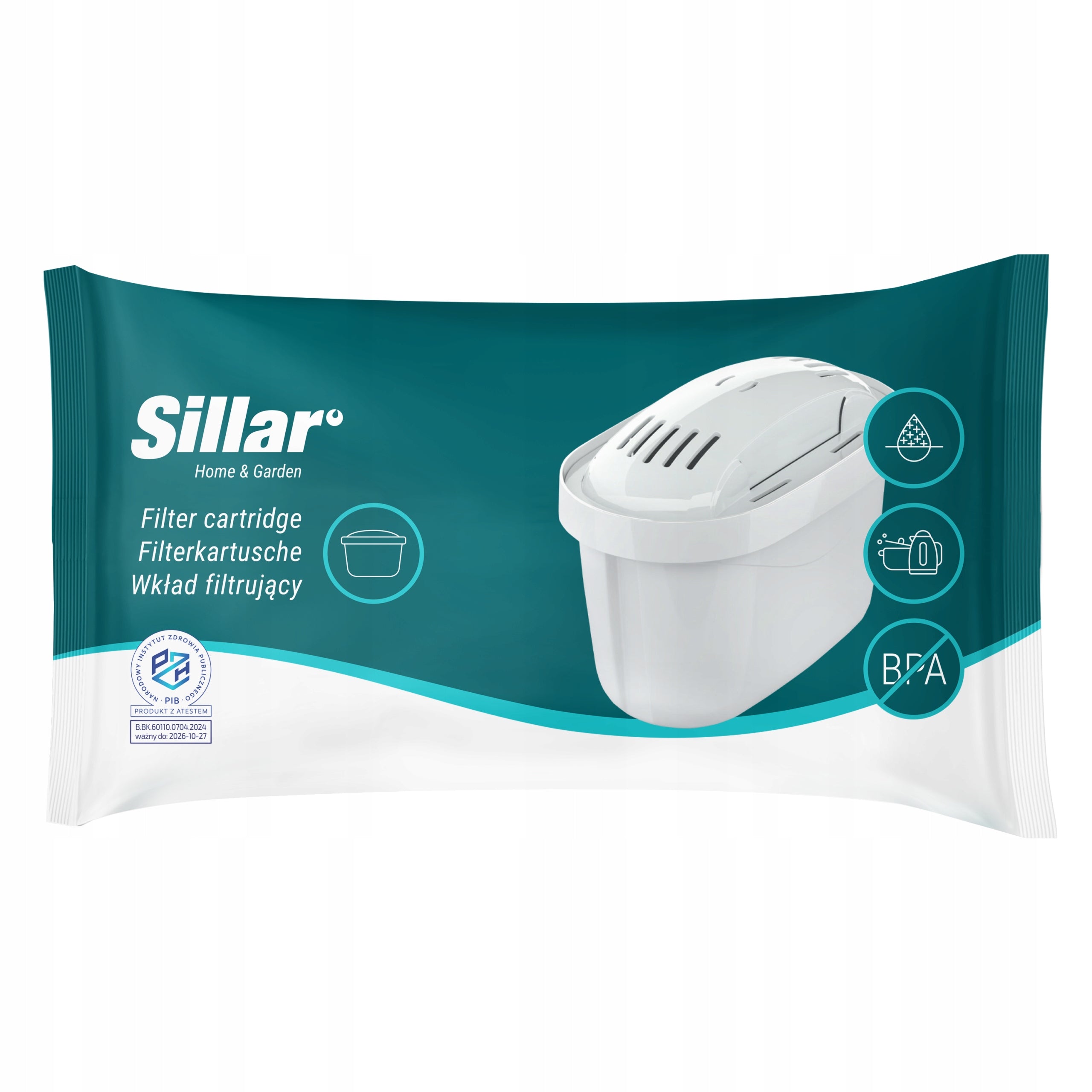 Sillar: 10x filter for Dafi filter jug replacement / for Brita jug Packaging status original