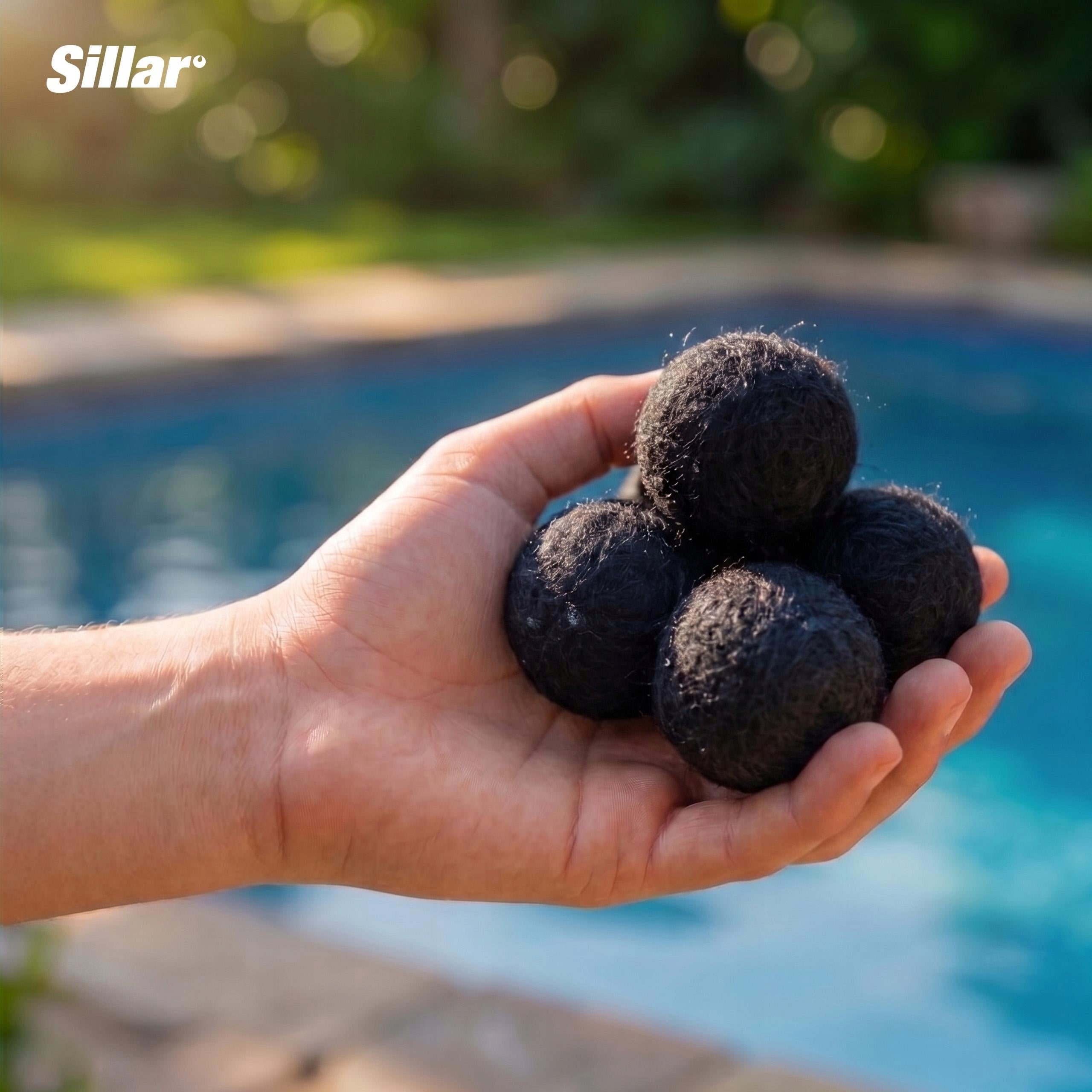 Sillar filter balls for swimming pool with activated carbon for jacuzzi 700g Packaging status original
