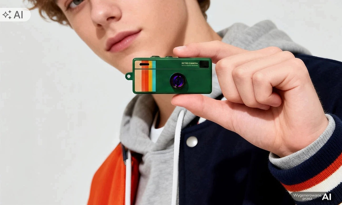 Silver Monkey Compact Digital Camera RetroCAM green Packaging status original