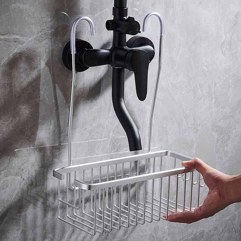 Silver Shower Faucet Hanging Shelf Furniture height 70.5 cm
