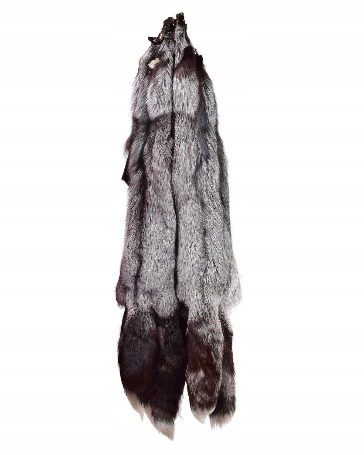 Silver fox leather, tanned
