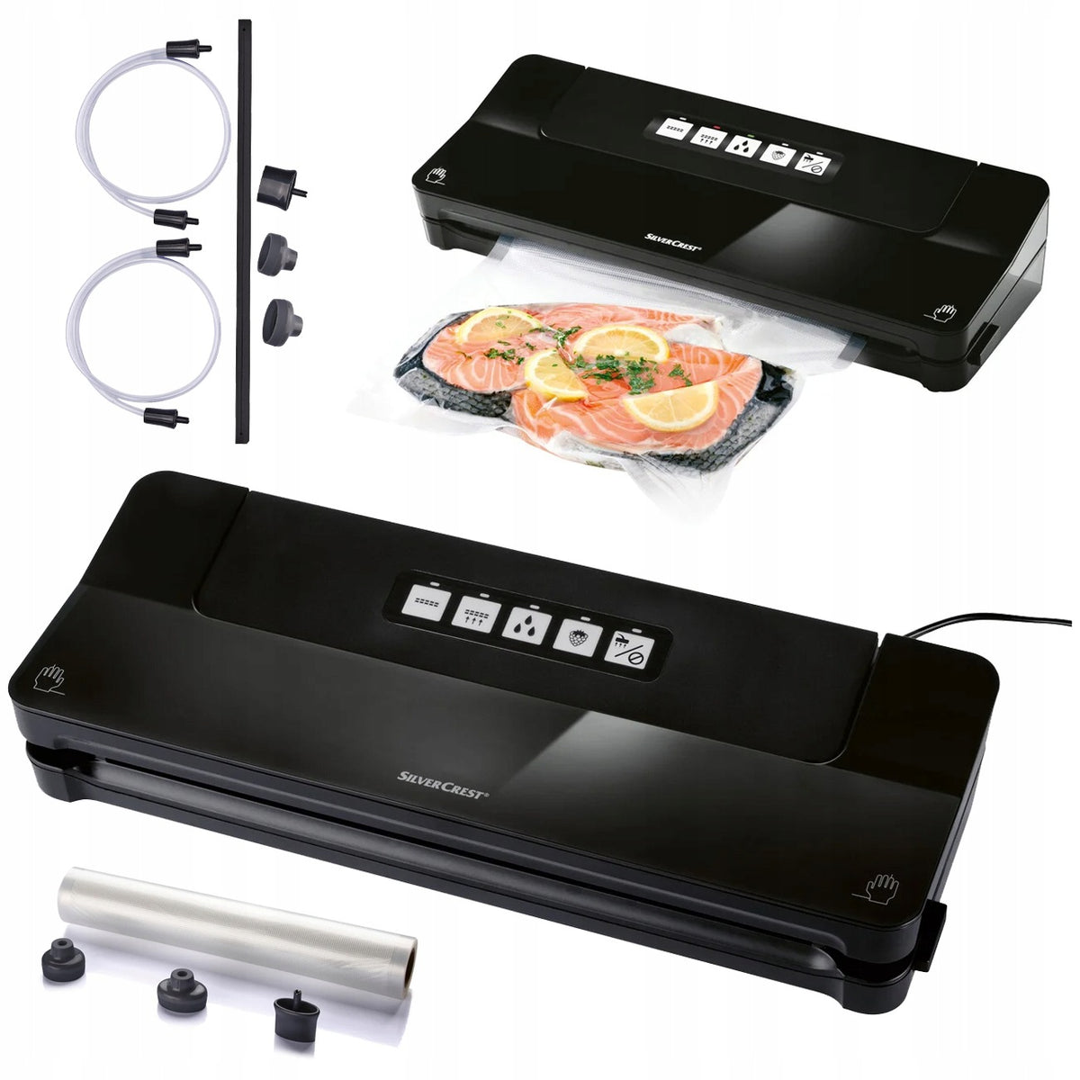 Silvercrest Kitchen Tools vacuum sealer black SV 125 C7 + accessories