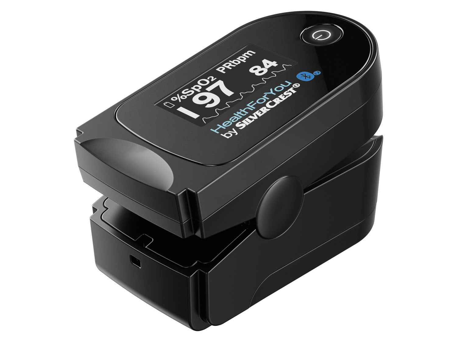 Silvercrest pulse oximeter with bluetooth app Manufacturer code 2o4