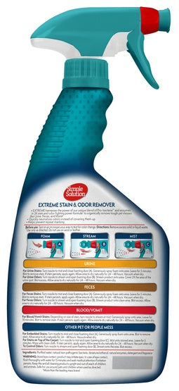 Simple Solution Extreme Stain & Odour Remover 954ml Product weight with unit packaging 0.94 kg