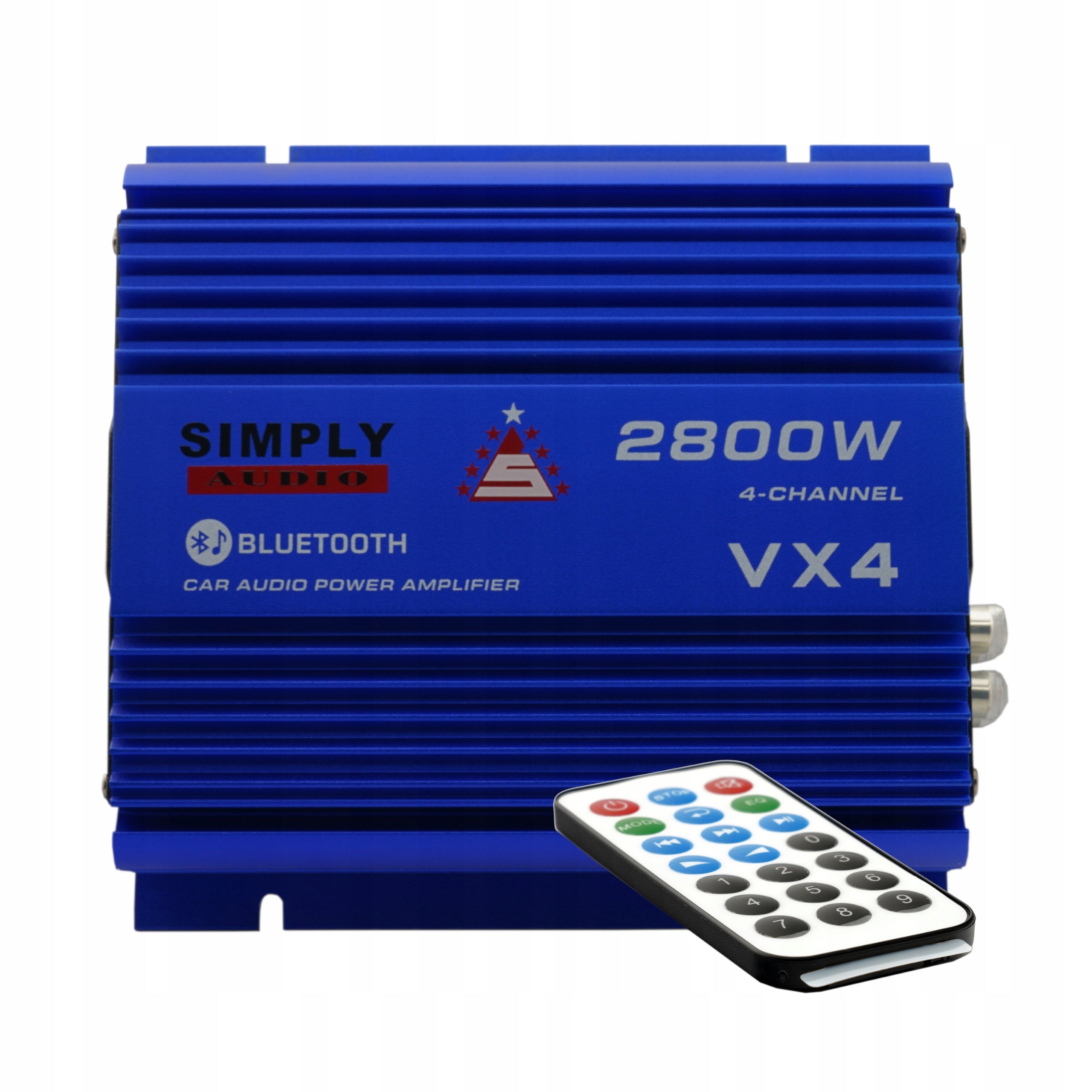 Simply Audio VX4 car amplifier 4 channels USB SD Bluetooth + Remote control EAN (GTIN) 5903538990551