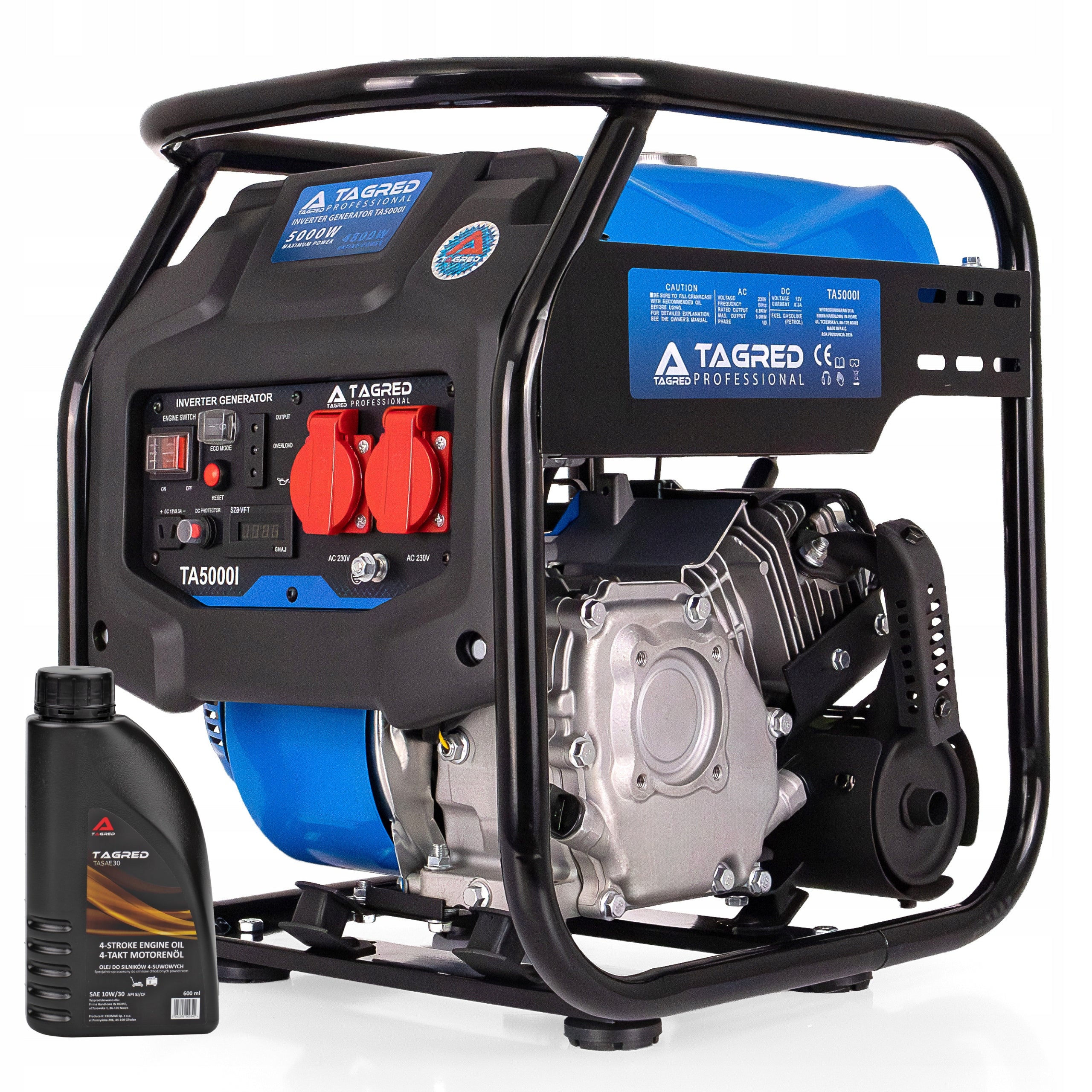 Single Phase Inverter GENERATOR 5000W COPPER + OIL GENERATOR