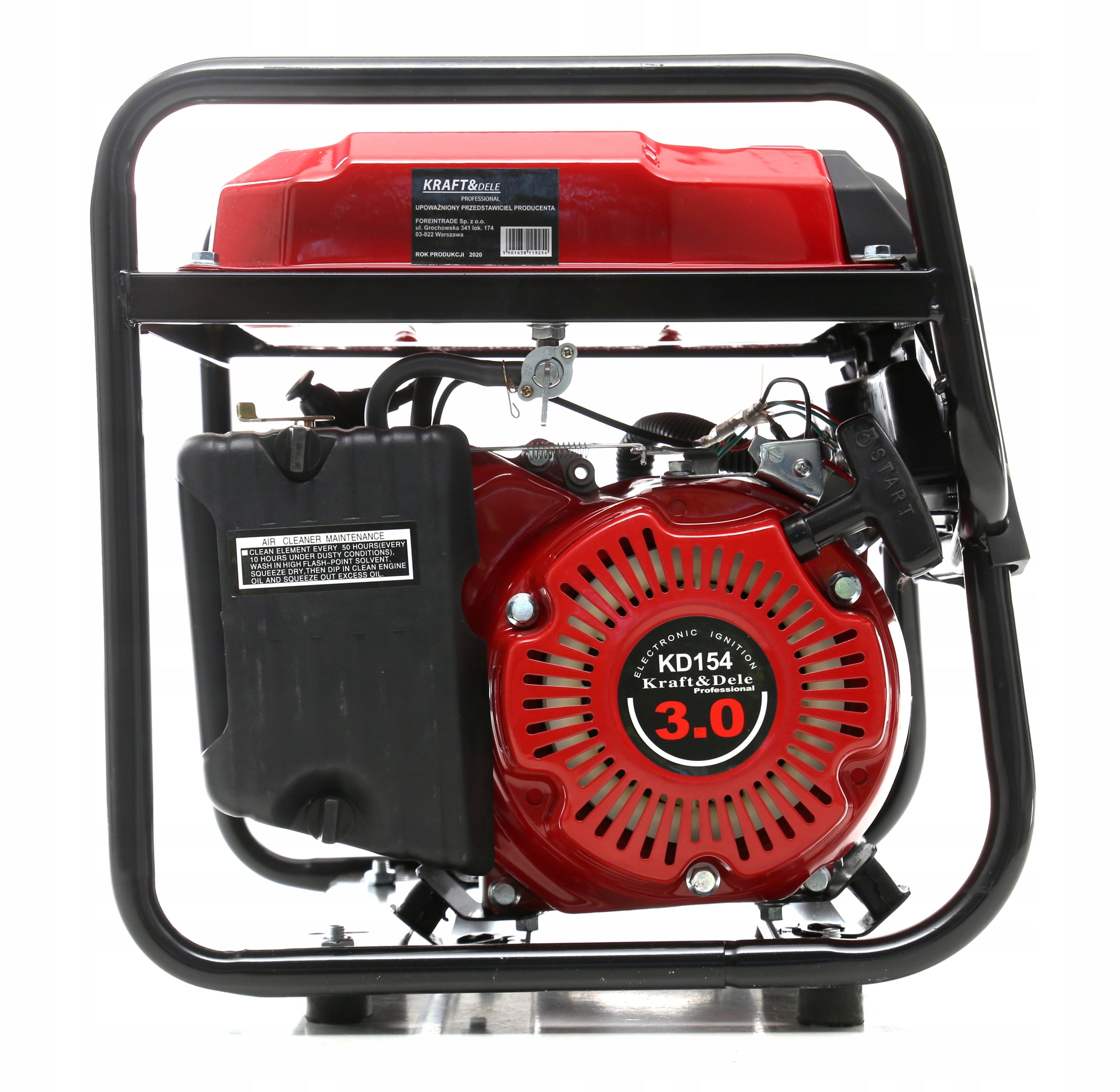 Single-phase portable generator set Kraft&Dele 1500 W petrol Brand Kraft&Dele