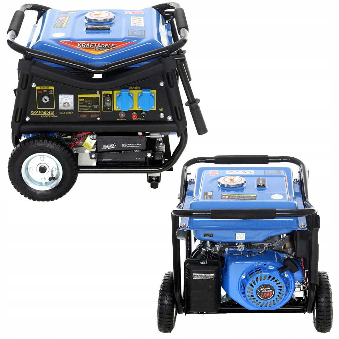 Single-phase portable generator set Kraft&Dele 3000 W petrol KD144