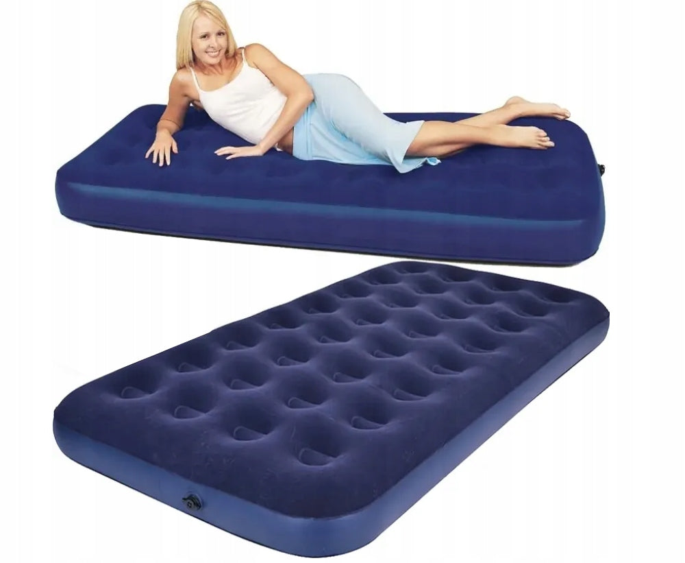 Single velour mattress 185x79x22 cm