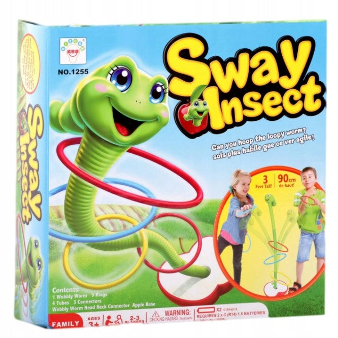 Skill Game Dancing Worm Wobbly Ringo Throw Hoop to Target Brand DK