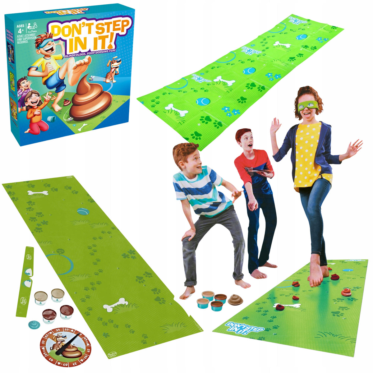 Skill Game Don't Step Into This Family Mat Funny Fun Drawing