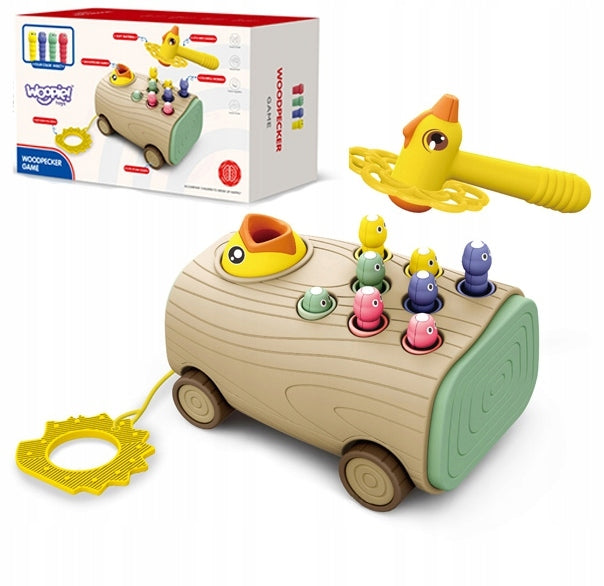 Skill Game Woodpecker Worm Driver 3in1 FEED BIRD Puller KIDS