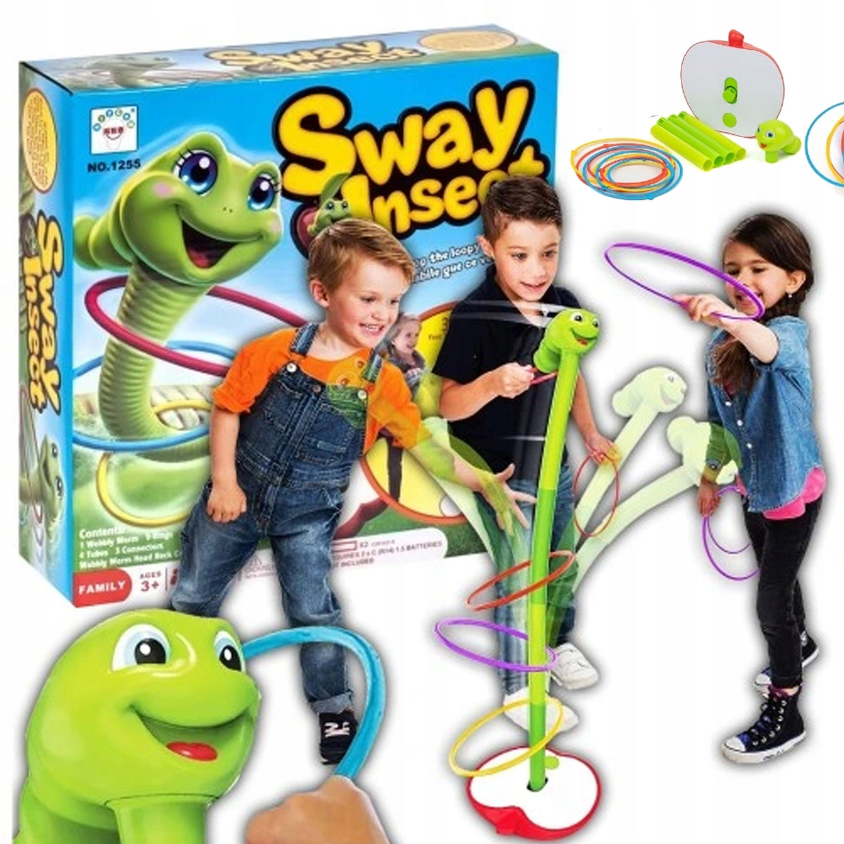 Skill game dancing worm for kids losing worm for gift
