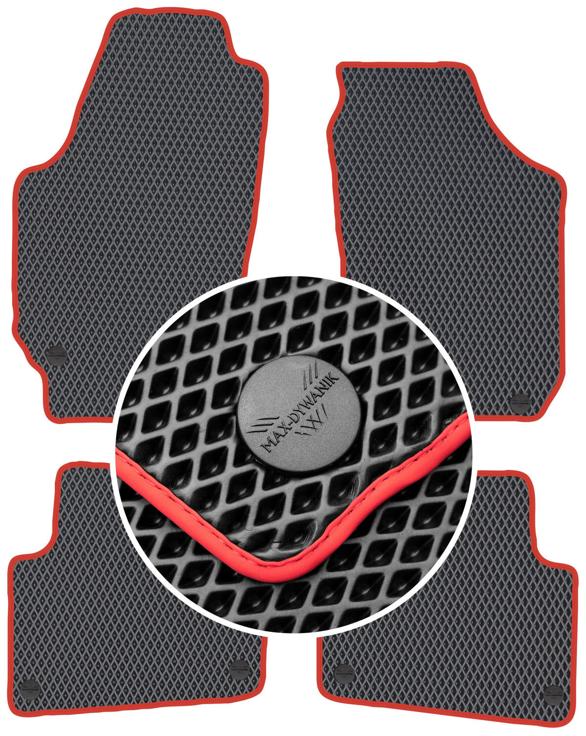Skoda Fabia II 2007-2014 EVA Rugs BLACK
