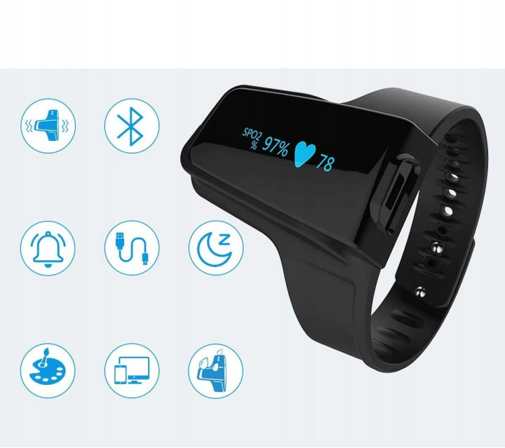Sleep pulse oximeter Wellue Checkme O2 Max01 Bluetooth app Medical device no